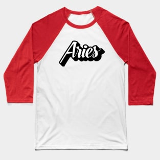 Aries Zodiac // Coins and Connections Baseball T-Shirt